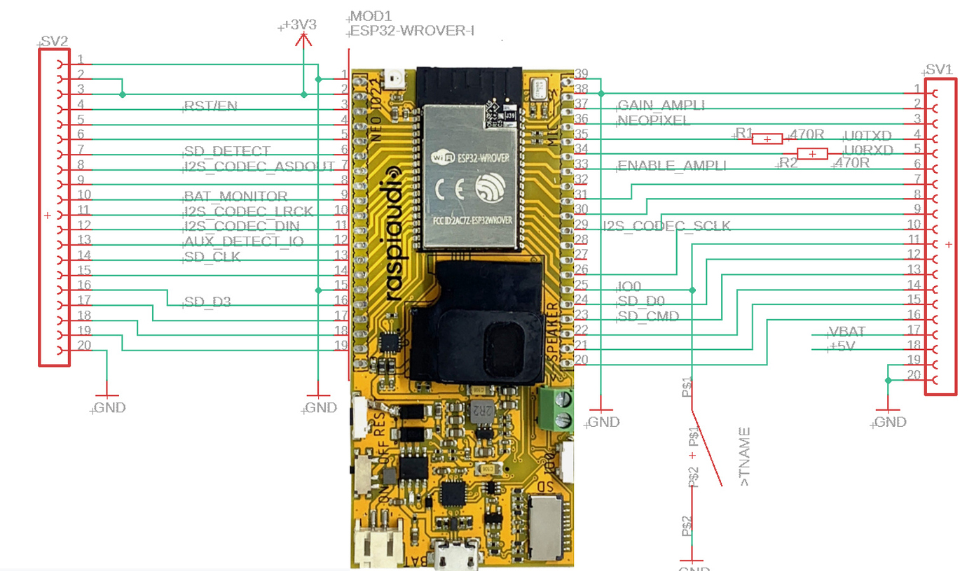 ESPMUSE Proto esp32 ontwikkelingskaart met luidspreker en microfoon